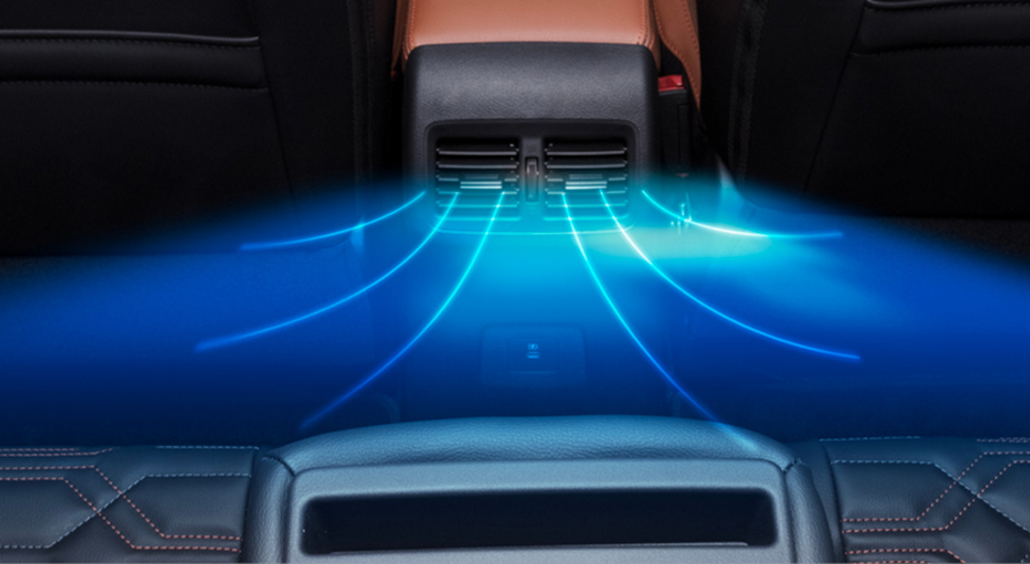 FIRST IN CLASS REAR AIR-CONDITIONER VENTS-Vehicle Feature Image