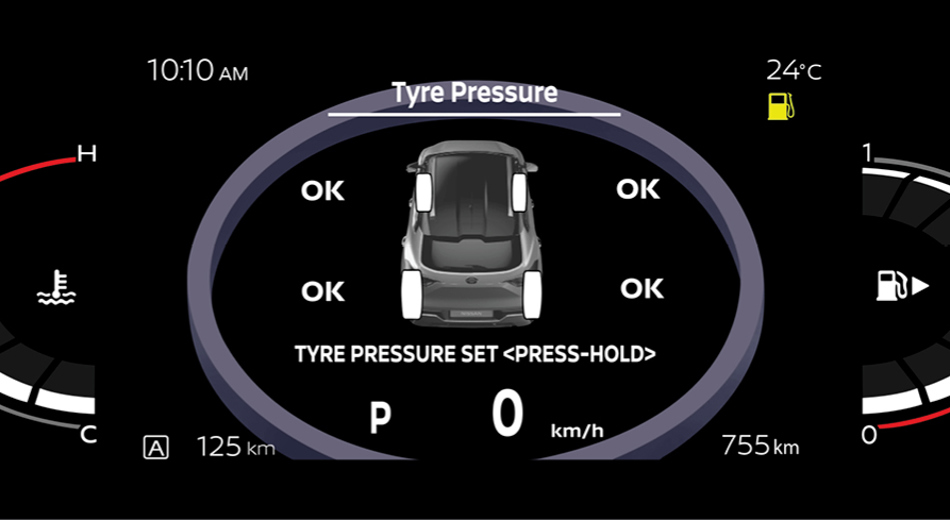 TYRE PRESSURE MONITORING SYSTEM-Vehicle Feature Image